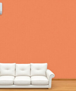 Minimalist-digital-illustration-featuring-a-white-couch-against-a-peach-wall-with-a-ceiling-air-conditioner-in-the-upper-left