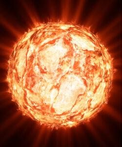 Photorealistic-CGI-of-a-fiery-blazing-sun-with-intense-rays-vibrant-orange-and-yellow-hues-and-detailed-surface-texture