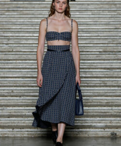 Patterned Crop Top Matching Midi Skirt Coordinated Set Resort Fashion
