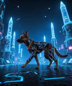 Blue Theme Tongue Undertale Series Canis Mammal Domestic Dog Undertale Canid Canine Solo Anthro Sfw Tongue Out German Shepherd