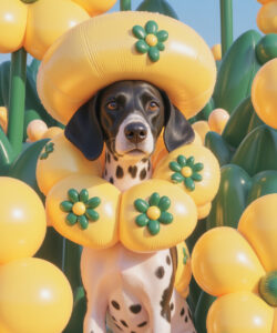 Canine Mammal Flower Dalmatian Sfw Plant Canis Anthro Flower Crown Undertale Series Undertale Canid 2023 Canine 3d_ Artwork Solo