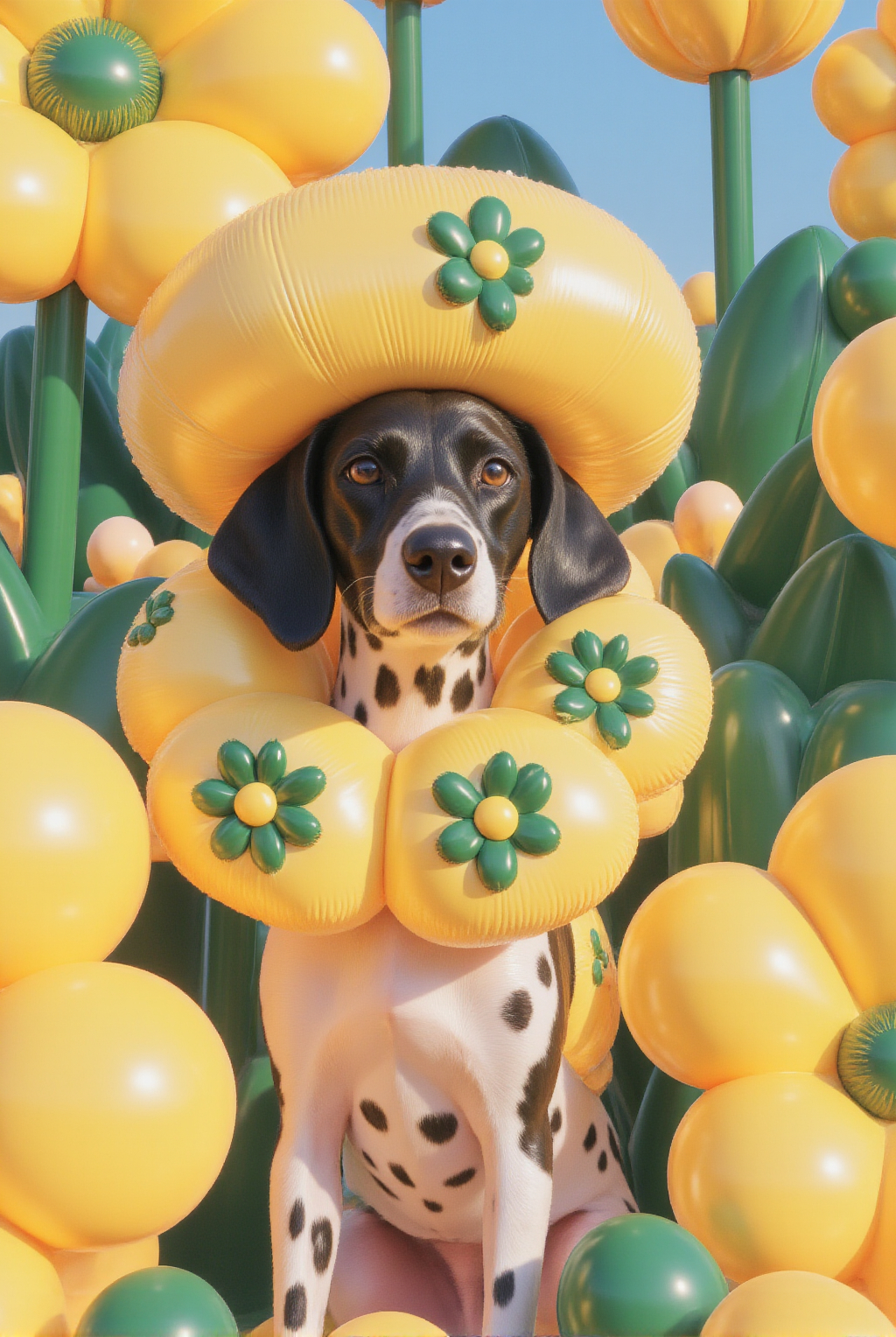 Canine Mammal Flower Dalmatian Sfw Plant Canis Anthro Flower Crown Undertale Series Undertale Canid 2023 Canine 3d_ Artwork Solo