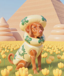 Flora Fauna Undertale Series Mammal Undertale Canid Canis Canine Sfw Solo Female Domestic Dog Anthro 3d_ Artwork Canines Plant Clothing