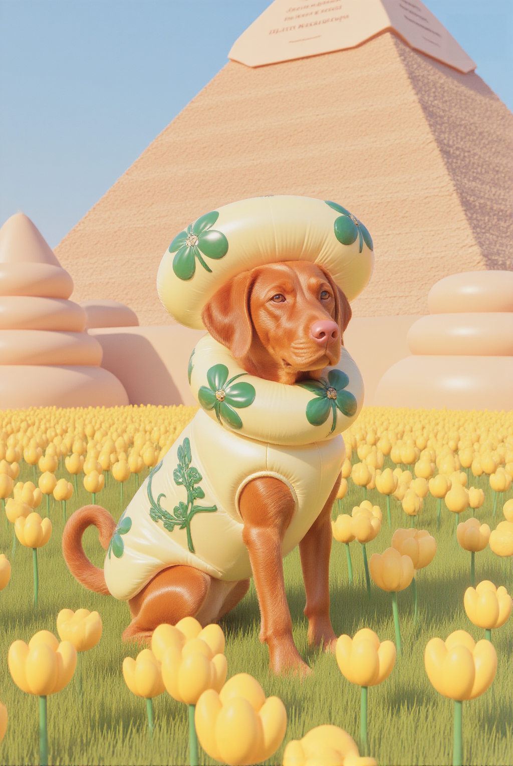 Flora Fauna Undertale Series Mammal Undertale Canid Canis Canine Sfw Solo Female Domestic Dog Anthro 3d_ Artwork Canines Plant Clothing
